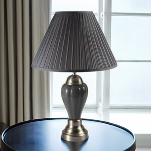 6115GY PORCELAIN LAMP GREY